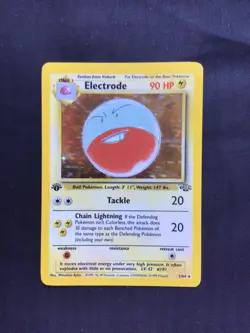Pokemon Cards: Jungle 1st Edition Rare Holo: Electrode 2/64 - Image 1