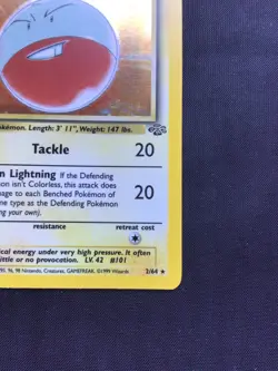 Pokemon Cards: Jungle 1st Edition Rare Holo: Electrode 2/64 - Image 5