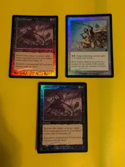 Soul Strings x2 & Sword Dancer MTG OLD BORDER FOIL 3 CARD. PROPHECY JUNE 2000 - Image 1