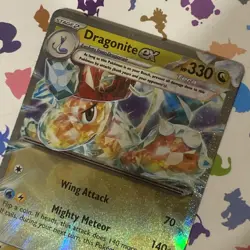 Pokemon TCG Obsidian Flames Dragonite EX Holo Card 159/197 - Image 3