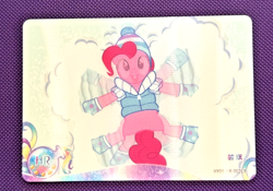 Pinkie Pie Snow Angel Lenticular My Little Pony Trading Card Moon 9 HY09-HR-002 - Image 1