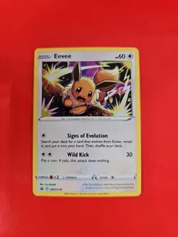 Eevee SWSH118 Black Star Promo Cosmo Holo Pokemon TCG Card - Image 3