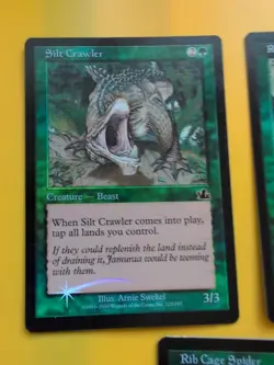 Root Cage,Rib Cage Spider,Silt Crawler MTG 3 CARD OLD BORDER FOIL CARD.PROPHECY. - Image 4