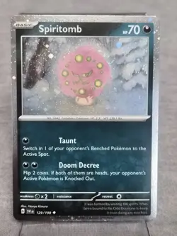 Spiritomb Cosmos Holo Uncommon Holofoil Scarlet & Violet Promo Cards 129/198 NM - Image 1