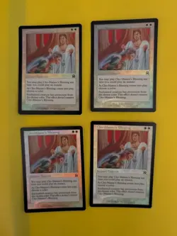 Cho-Manno's Blessing x4. Playset Enchant Mercadian Masques. FOIL. MTG 4 Card - Image 1
