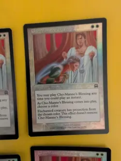 Cho-Manno's Blessing x4. Playset Enchant Mercadian Masques. FOIL. MTG 4 Card - Image 2
