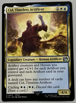 MTG FF Cid, Timeless Artificer Legendary Creature UNCOMMON REGULAR #0417 - Image 1