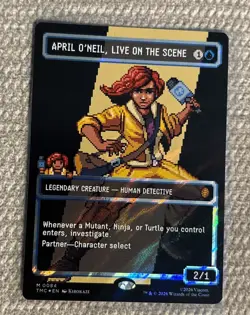 April O'Neil, Live on the Scene (Surge Foil) Teenage Mutant Ninja Turtles Mythic - Image 1