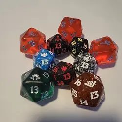 Mtg Lot Of 10 Pre-release Dice/booster Bundle Dice - Image 1