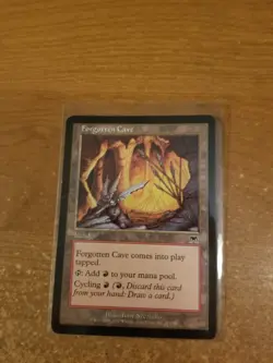 MAGIC THE GATHERING ONSLAUGHT FORGOTTEN CAVE LIGHTLY PLAYED - Image 1