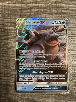 Blastoise Gx Full Art Promo Rare Pokemon Card in NM Condition - Image 1