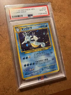 PSA 10 Kingdra Holo Pokemon 2000 JPN Japanese NEO GENESIS #230 - Image 2