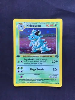 Pokemon Cards: Jungle 1st Edition Rare Holo: Nidoqueen 7/64 - Image 1