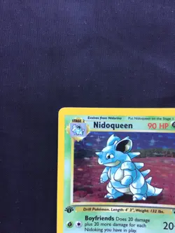 Pokemon Cards: Jungle 1st Edition Rare Holo: Nidoqueen 7/64 - Image 3