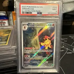 2023 POKEMON SVI EN-SCARLET & VIOLET ILLUSTRATION RARE #203 ARMAROUGE PSA 9 - Image 1