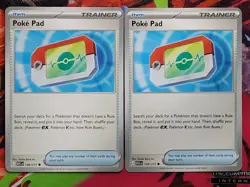 2x Poke Pad 198/217 Common Ascended Heroes Pokemon TCG - Image 1