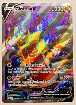 Pokemon Giratina V (Full Art) 185/196 Swsh11: Lost Origin M/NM - Image 1