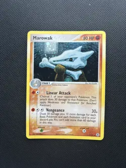 Pokemon Card Fire Red & Leaf Green Holo Marowak 7/112 TCG - Image 1