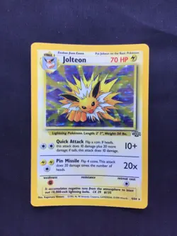 Pokemon Cards: Jungle Rare Holo: Jolteon 4/64 - Image 1