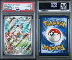 2025 Pokemon Phantasmal Flames Meowth Illustration Rare #106/094 PSA 10 Gem Mt - Image 3