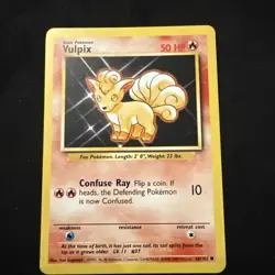 Vulpix - 1999-2000 4th Print - 68/102 Base Set - Pokemon TCG - Image 1