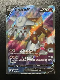 Pokemon TCG - Heatran V - Astral Radiance 165/189 Full Art Ultra Rare Holo - Image 1