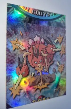 2000 Topps (Blue Label) Pokemon TV #85 Dodrio Rainbow foil ERROR Miscut - Image 3