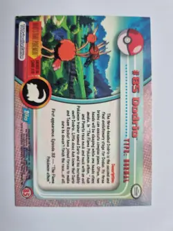 2000 Topps (Blue Label) Pokemon TV #85 Dodrio Rainbow foil ERROR Miscut - Image 4