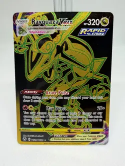 Rayquaza VMAX GOLD Pokemon TCG Rapid Strike TG29/TG30 - Image 1