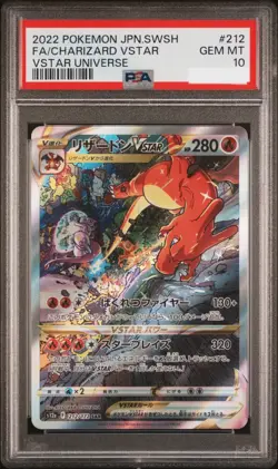 Glurak VSTAR 212/172 SAR Pokemon TCG VSTAR Universe s12a 2022 JP PSA 10 - Image 1