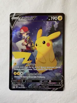 ENG Pokemon TCG – Pikachu V (TG16/TG30) ALTERNATE ART ULTRA RARE NM/M Pack Fresh - Image 2