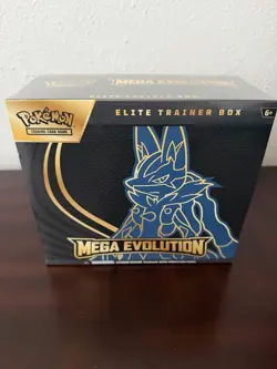 Pokemon TCG Mega Evolution ETB Lucario Elite Trainer Box NEW FACTORY SEALED - Image 1