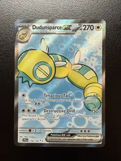 Pokemon TCG - Dudunsparce ex - Journey Together 178/159 Full Art Ultra Rare Holo - Image 1