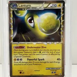 Pokemon Lanturn Holo #86 (2010) Unleashed PSA 7 - Image 2