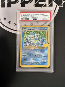 Blastoise Holo PSA 10 Pokemon Celebrations Classic Collection 2/102 - Image 1