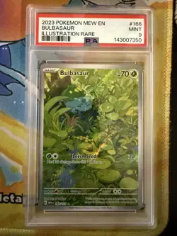 Pokemon 151 bulbasaur 166/165 psa 9 - Image 1