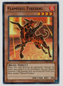 Yu-Gi-Oh Card: Flamvell Firedog TU08-EN015 Common! NM - Image 1