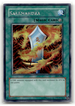 Salamandra Dark Duel Stories DDS-006 Prismatic Secret Rare Yu-Gi-Oh! Video Game - Image 1