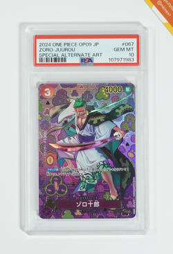 One Piece PSA 10 Zoro-Juurou #OP05-067 Emperors In The New World 2024 Japanese - Image 1