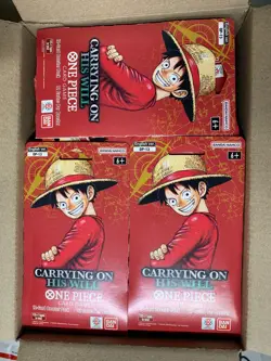 OP-13 ONE PIECE Carrying On His Will Sleeved Booster - 5 packs Lot Bundle - Image 2