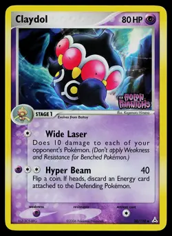 Pokemon Card - Claydol Holon Phantoms 38/110 Uncommon Reverse Holo STAMPED - Image 1
