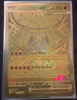 Pokemon Mega Zygarde EX Full Art Foil Card 124/088- GOLD - Perfect Order English - Image 1