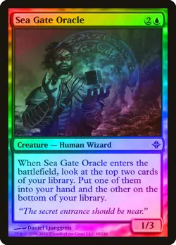 Sea Gate Oracle FOIL Rise of the Eldrazi PLD Blue Common MAGIC CARD ABUGames - Image 1