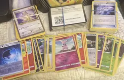 Pokemon TCG V Powers Tin Eevee V w/Variety Lot Pokemon Cards - Image 2