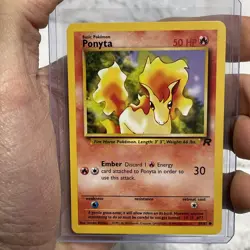 Pokemon Card Team Rocket Ponyta 64/82 Pokemon Nintendo NM Vintage Vtg TCG WOTC - Image 1