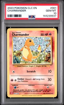 PSA GEM MT 10 - POKEMON CLC-TRADING CARD GAME CLASSIC CHARMANDER - Image 1
