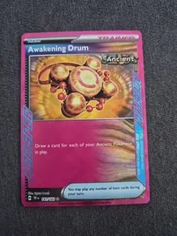 Awakening Drum 141/162 Temporal Forces ACE SPEC Holo Rare Pokemon Card NM - Image 1