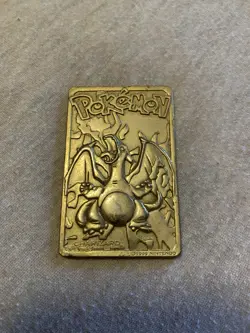 NINTENDO CHARIZARD LIMITED EDITION TRADING CARD Metal 1999 - Image 1