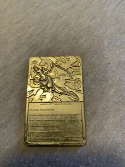 NINTENDO CHARIZARD LIMITED EDITION TRADING CARD Metal 1999 - Image 2