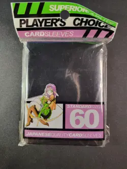 Player's Choice Card Sleeves Black 60 ct Standard Size NEW FACTORY SEALED - Image 1